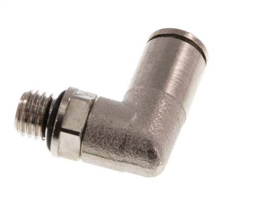 Codo de 4mm x M 7 90deg con rosca macho latón NBR giratorio [2 piezas]