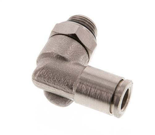 Codo de 6mm x G1/8'' de 90 grados con rosca macho latón NBR giratorio [2 piezas]