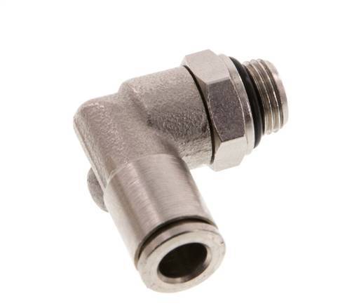 Codo de 6mm x G1/8'' de 90 grados con rosca macho latón NBR giratorio [2 piezas]