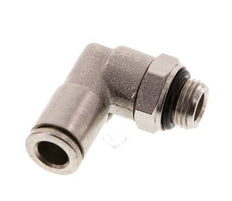Codo de 6mm x G1/8'' de 90 grados con rosca macho latón NBR giratorio [2 piezas]