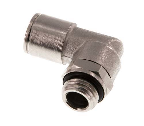 Codo de 90 grados 10mm x G1/4'' con rosca macho latón NBR giratorio [2 piezas]