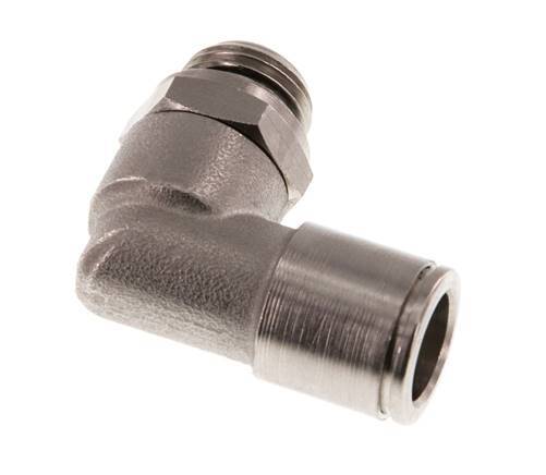 Codo de 90 grados 10mm x G1/4'' con rosca macho latón NBR giratorio [2 piezas]