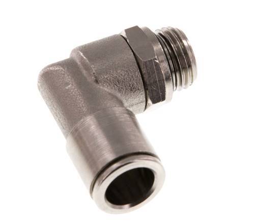 Codo de 90 grados 10mm x G1/4'' con rosca macho latón NBR giratorio [2 piezas]