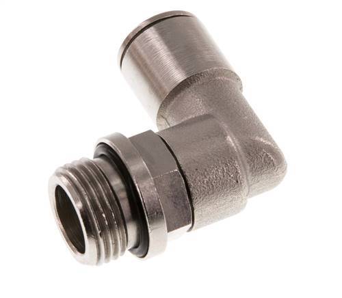 Codo de 90 grados 10mm x G3/8'' con rosca macho Latón NBR Giratorio