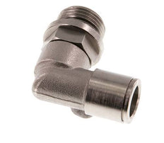 Codo de 90 grados 10mm x G3/8'' con rosca macho Latón NBR Giratorio