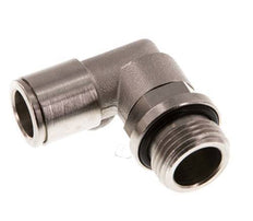 Codo de 90 grados 10mm x G3/8'' con rosca macho Latón NBR Giratorio