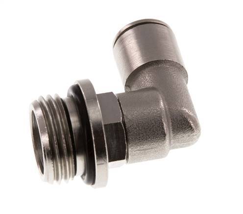 Codo de 90 grados 10mm x G1/2'' con rosca macho Latón NBR Giratorio