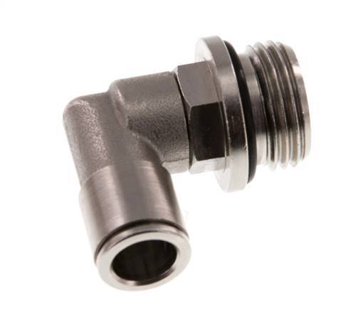 Codo de 90 grados 10mm x G1/2'' con rosca macho Latón NBR Giratorio