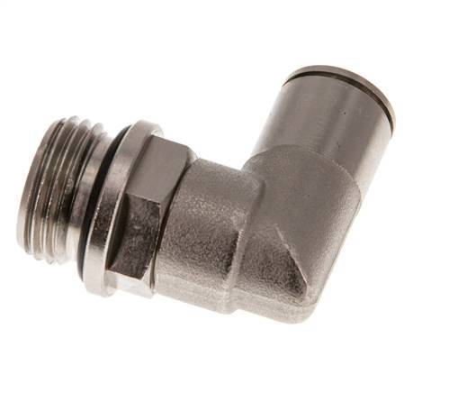Codo de 90 grados 12mm x G1/2'' con rosca macho Latón NBR Giratorio