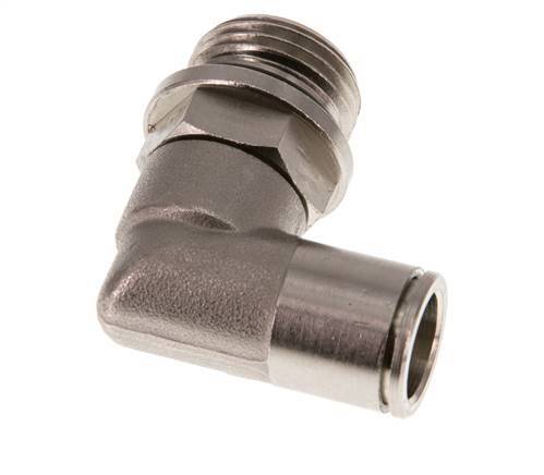 Codo de 90 grados 12mm x G1/2'' con rosca macho Latón NBR Giratorio