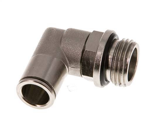 Codo de 90 grados 12mm x G1/2'' con rosca macho Latón NBR Giratorio