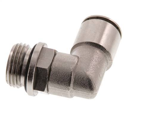 Codo de 90 grados 14mm x G1/2'' con rosca macho Latón NBR Giratorio
