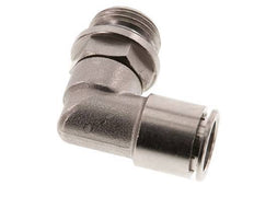 Codo de 90 grados 14mm x G1/2'' con rosca macho Latón NBR Giratorio
