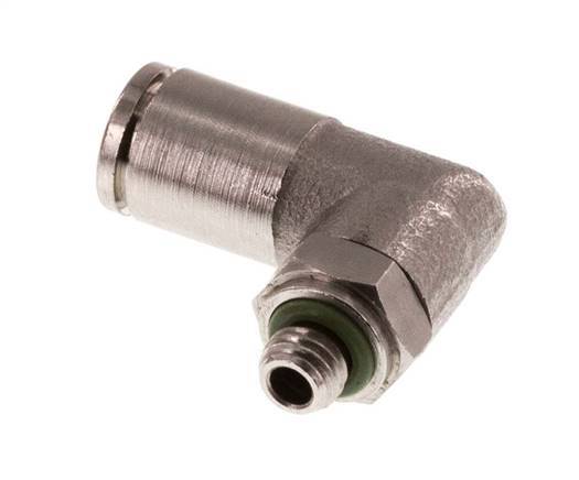Codo de 4mm x M 5 90deg con rosca macho latón FKM giratorio [2 piezas]