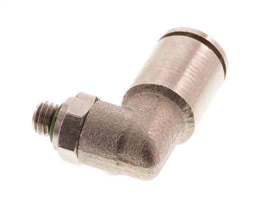 Codo de 6mm x M 5 90deg con rosca macho latón FKM giratorio [2 piezas]