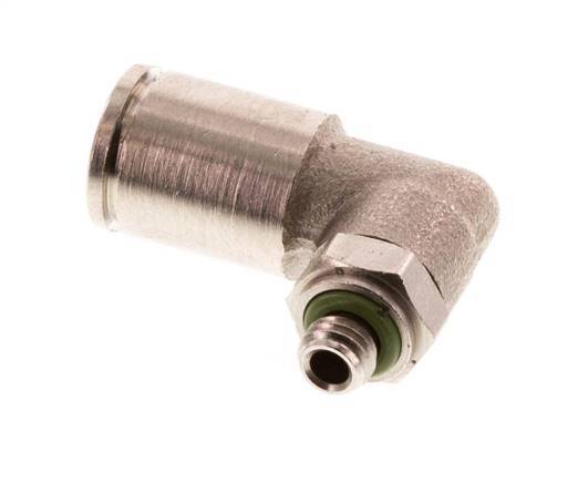 Codo de 6mm x M 5 90deg con rosca macho latón FKM giratorio [2 piezas]