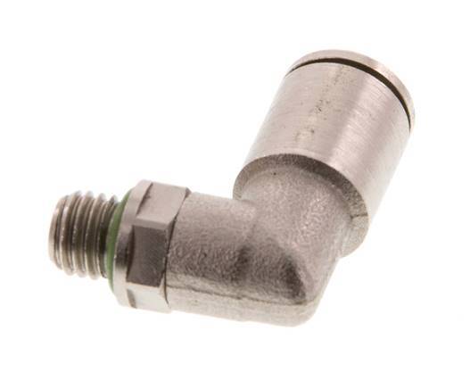 Racor de 6mm x M 7 90deg con rosca macho Latón FKM Giratorio