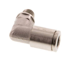 Racor de 6mm x M 7 90deg con rosca macho Latón FKM Giratorio