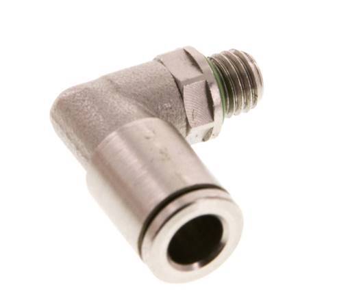 Racor de 6mm x M 7 90deg con rosca macho Latón FKM Giratorio