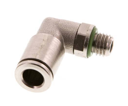 Racor de 6mm x M 7 90deg con rosca macho Latón FKM Giratorio