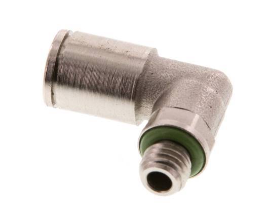 Racor de 6mm x M 7 90deg con rosca macho Latón FKM Giratorio