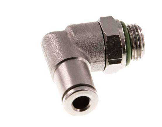 Codo de 4mm x G1/8'' de 90 grados con rosca macho de latón FKM giratorio [2 piezas]
