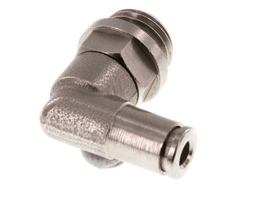 Racor de 4mm x G1/4'' 90deg con rosca macho de latón FKM giratorio [2 piezas]
