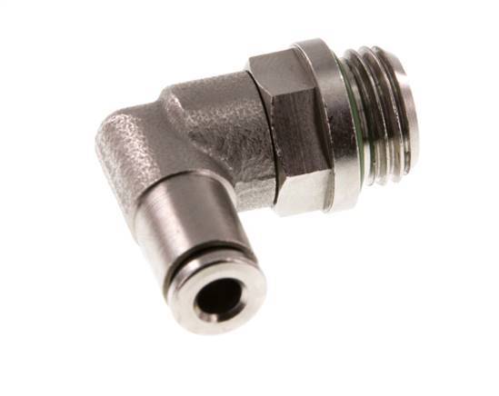Racor de 4mm x G1/4'' 90deg con rosca macho de latón FKM giratorio [2 piezas]