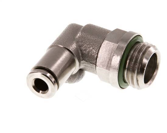 Racor de 4mm x G1/4'' 90deg con rosca macho de latón FKM giratorio [2 piezas]