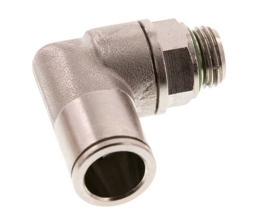 Racor de 12mm x G1/4'' 90deg con rosca macho Latón FKM Giratorio