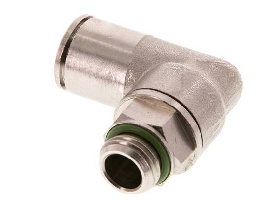 Racor de 12mm x G1/4'' 90deg con rosca macho Latón FKM Giratorio