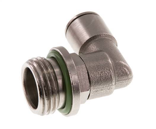 Codo de 90 grados 10mm x G1/2'' con rosca macho Latón FKM Giratorio