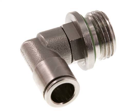 Codo de 90 grados 10mm x G1/2'' con rosca macho Latón FKM Giratorio
