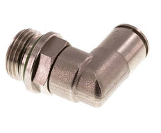 Codo de 90 grados 12mm x G1/2'' con rosca macho Latón FKM Giratorio