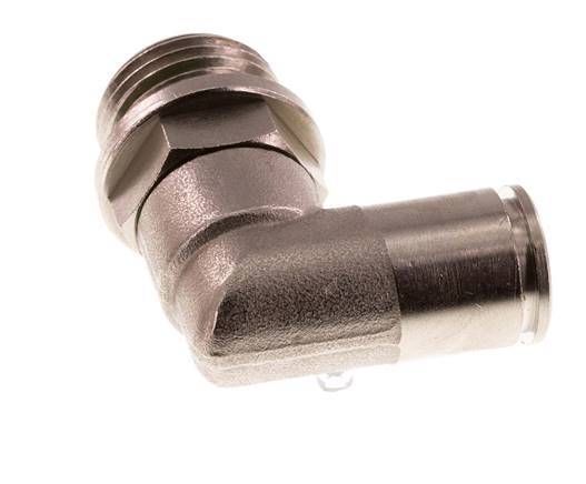 Codo de 90 grados 12mm x G1/2'' con rosca macho Latón FKM Giratorio