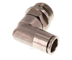 Codo de 90 grados 12mm x G1/2'' con rosca macho Latón FKM Giratorio