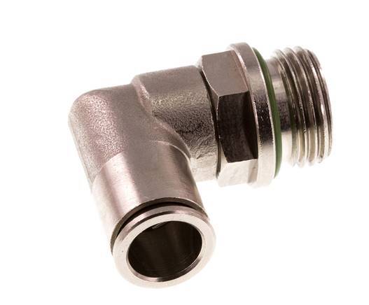 Codo de 90 grados 12mm x G1/2'' con rosca macho Latón FKM Giratorio