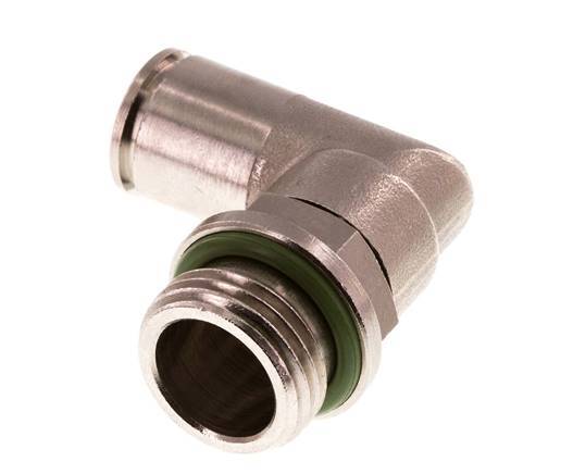 Codo de 90 grados 12mm x G1/2'' con rosca macho Latón FKM Giratorio