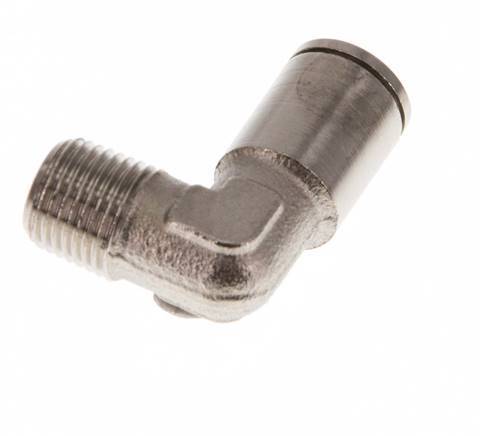 Codo de 6mm x R1/8'' de 90 grados con rosca macho de latón NBR [2 piezas]