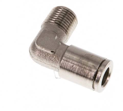 Codo de 6mm x R1/8'' de 90 grados con rosca macho de latón NBR [2 piezas]