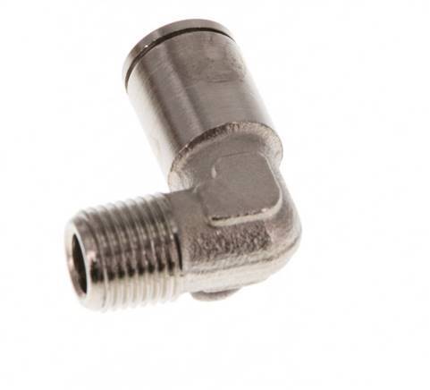 Codo de 6mm x R1/8'' de 90 grados con rosca macho de latón NBR [2 piezas]