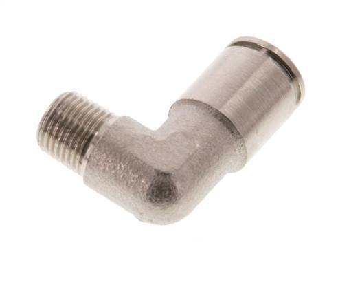 Codo de 90 grados de 8mm x R1/8'' con rosca macho de latón NBR [2 piezas]