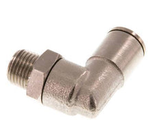 Codo de 6mm x R1/8'' de 90 grados con rosca macho de latón NBR giratorio [2 piezas]