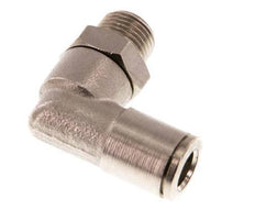 Codo de 6mm x R1/8'' de 90 grados con rosca macho de latón NBR giratorio [2 piezas]