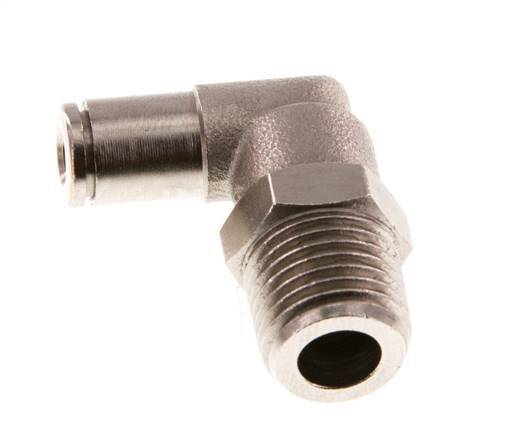 Codo de 90 grados de 4mm x R1/4'' con rosca macho de latón NBR giratorio [2 piezas]
