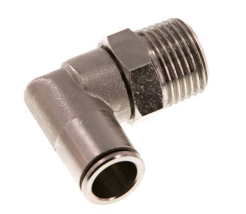 Codo de 90 grados 12mm x R1/2'' con rosca macho Latón NBR Giratorio
