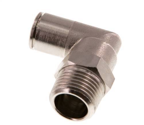 Codo de 90 grados 12mm x R1/2'' con rosca macho Latón NBR Giratorio