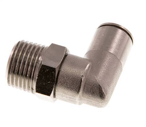 Codo de 90 grados 12mm x R1/2'' con rosca macho Latón NBR Giratorio