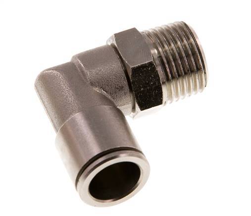 Codo de 90 grados 14mm x R1/2'' con rosca macho Latón NBR Giratorio