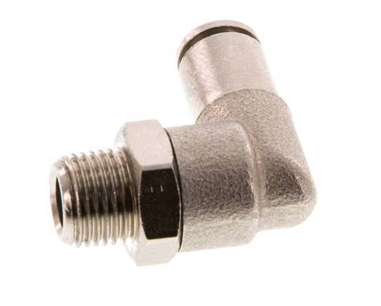 Codo de 4mm x R1/8'' de 90 grados con rosca macho de latón FKM giratorio [2 piezas]